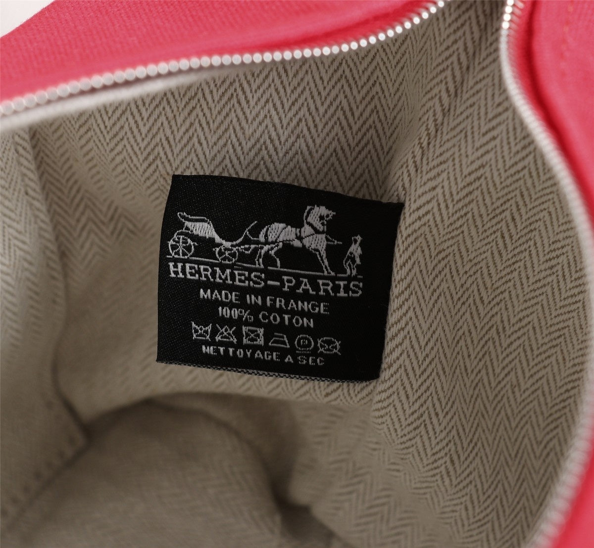 Hermes Bride-A-Brac 21 Red Canvas