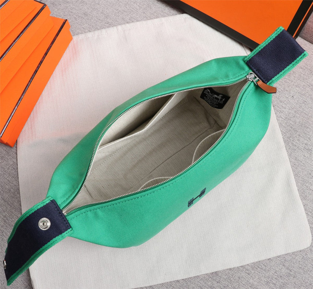 Hermes Bride-A-Brac 25 Jade Canvas