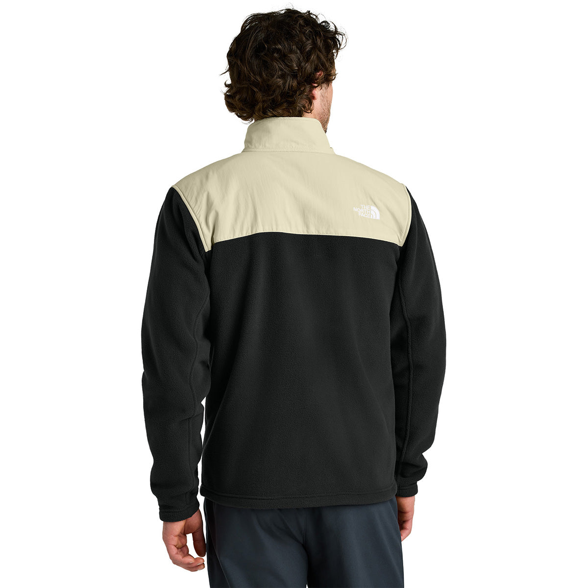 The North Face Men's TNF Black/Gravel Highest Peak Full-Zip Fleece Jacket