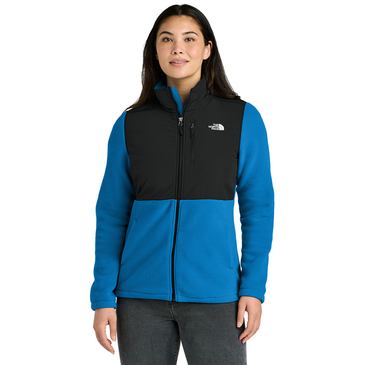 The North Face Women's Hero Blue/TNF Black Highest Peak Full-Zip Fleece Jacket