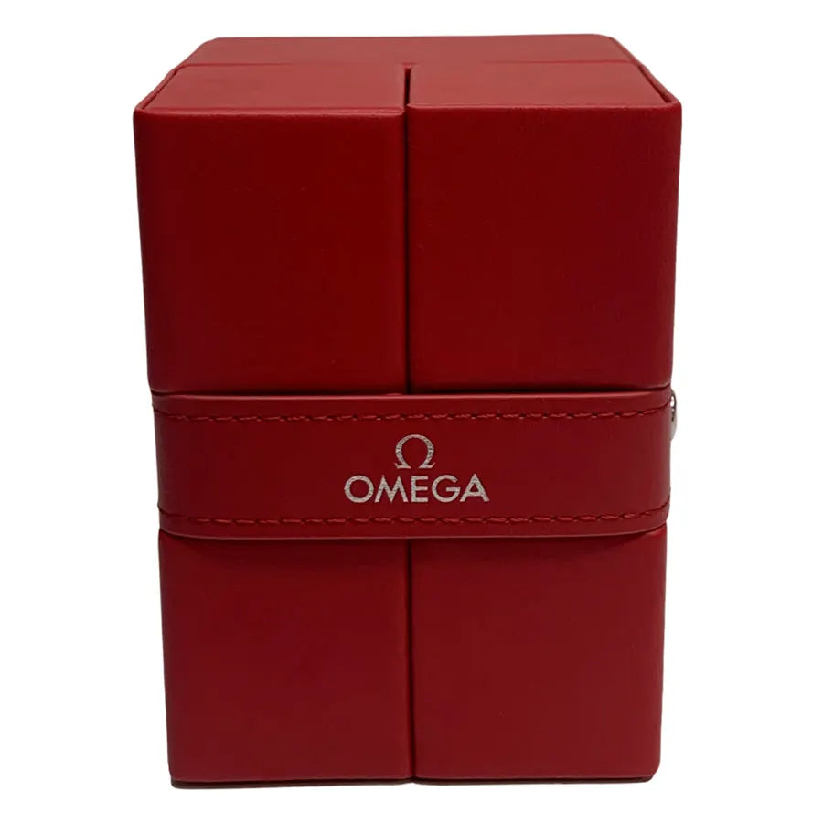 Omega Gold Dial Brown Leather de - Hình 4