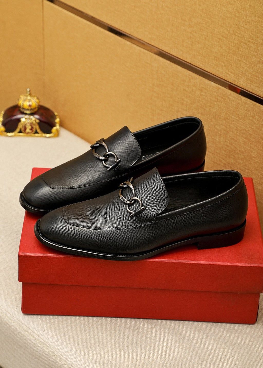 Ferragamo Black Bit Loafers — hero