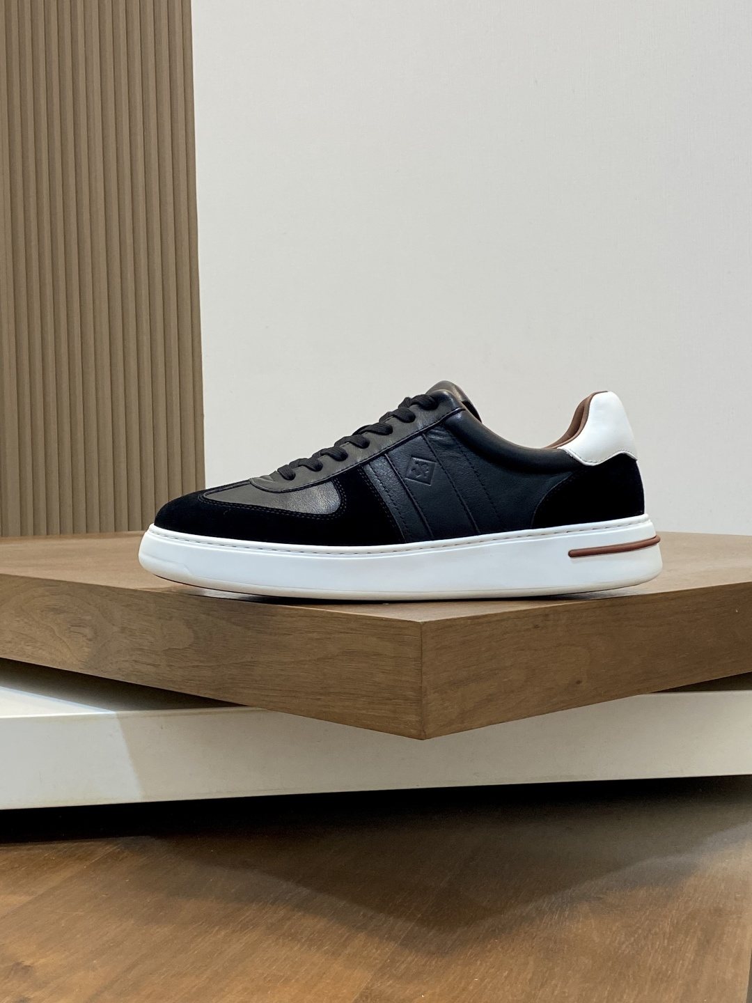 Loro Piana Tan Low-Top Sneakers — side