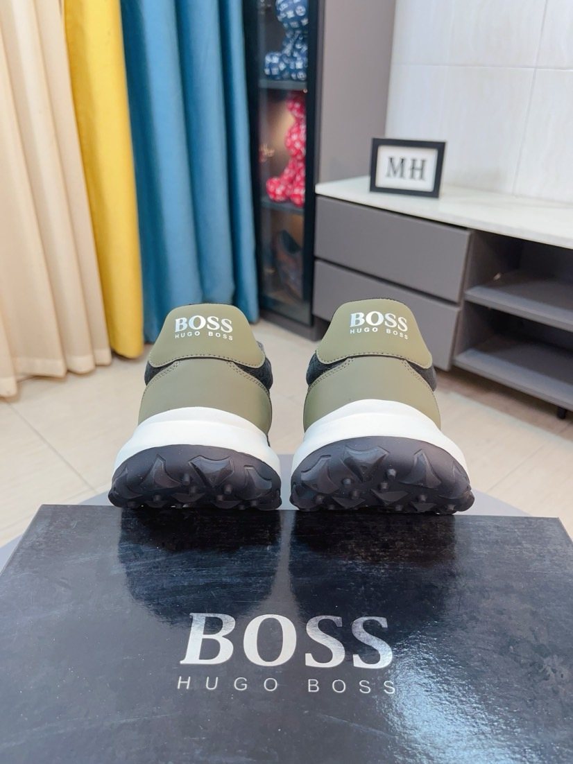 BOSS Low-Top Lace-Up Sneakers — front