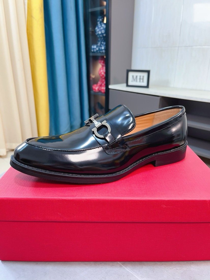 Ferragamo Men's Bit Loafers — side