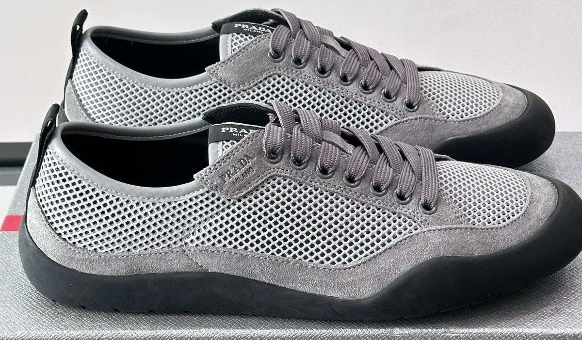Prada Low-Top Perforated Sneakers — hero