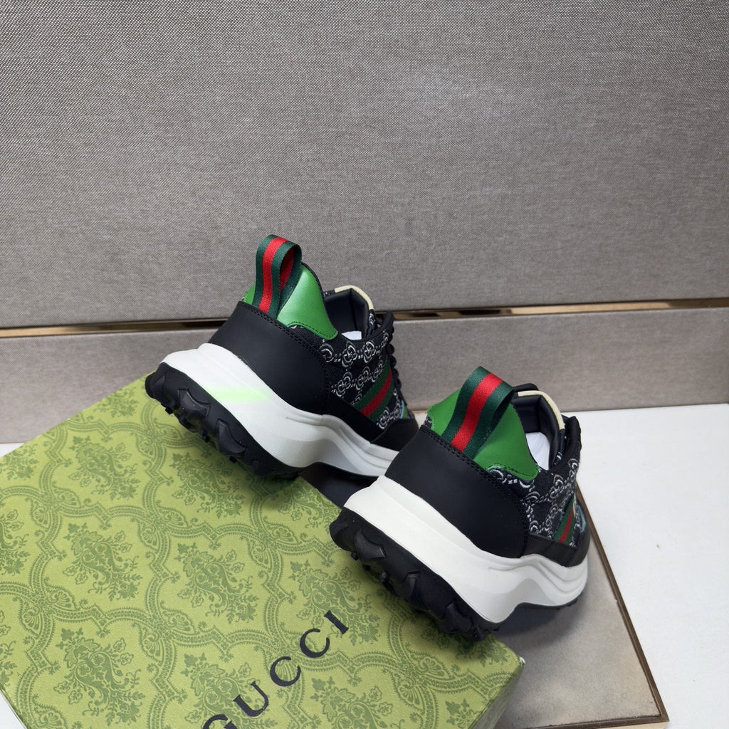 Gucci Green-Red Stripe Men’s Sneakers — back