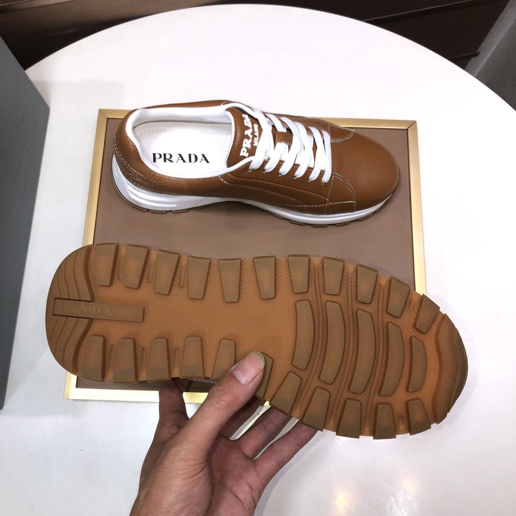 PRADA Black Quilted Low-Top Sneakers — side