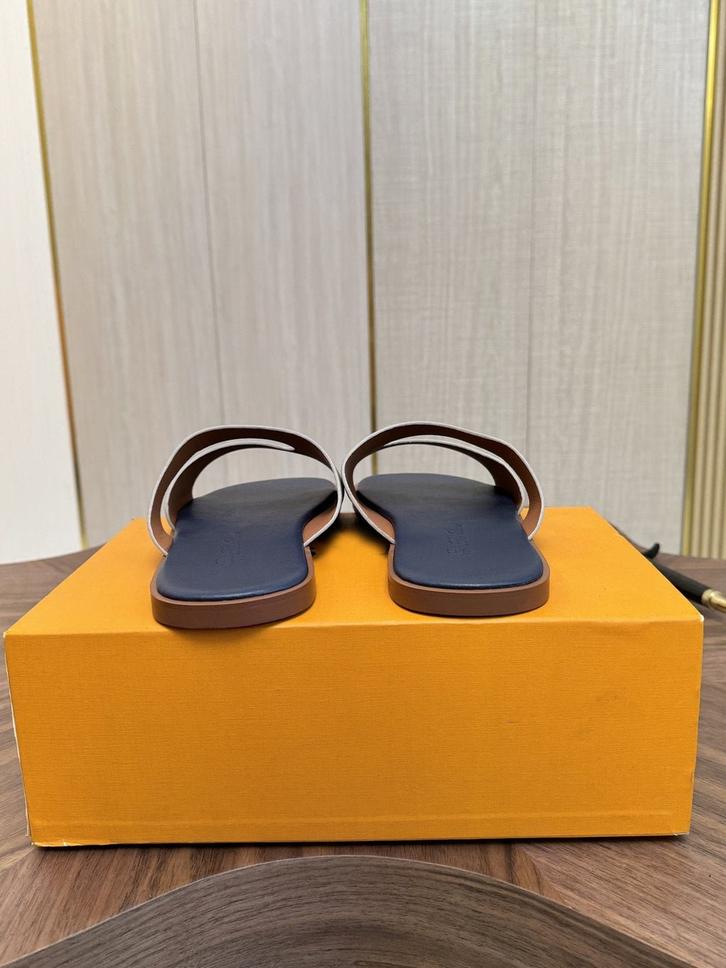 Loro Piana Cross-Strap Slide Sandals — front